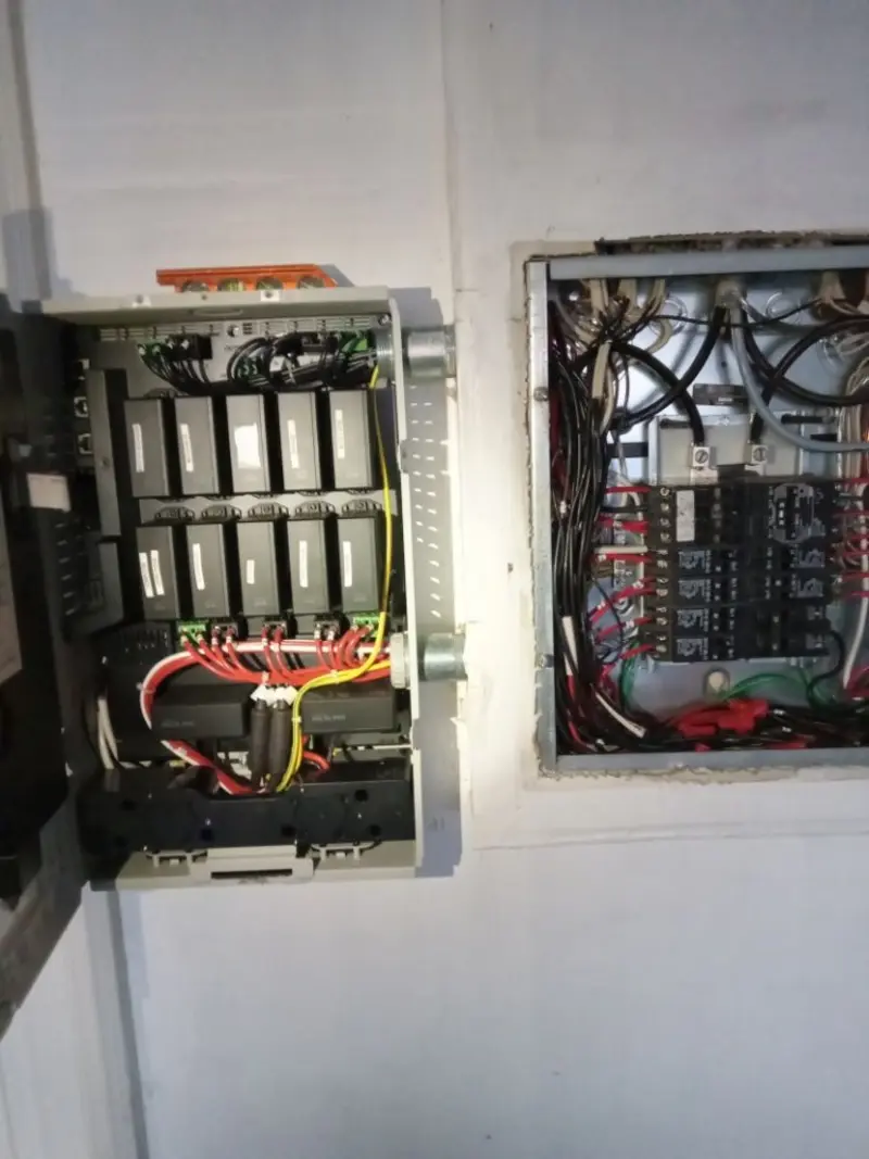 Electrical panel upgrade completed for Commercial Electrician Services in Vinton